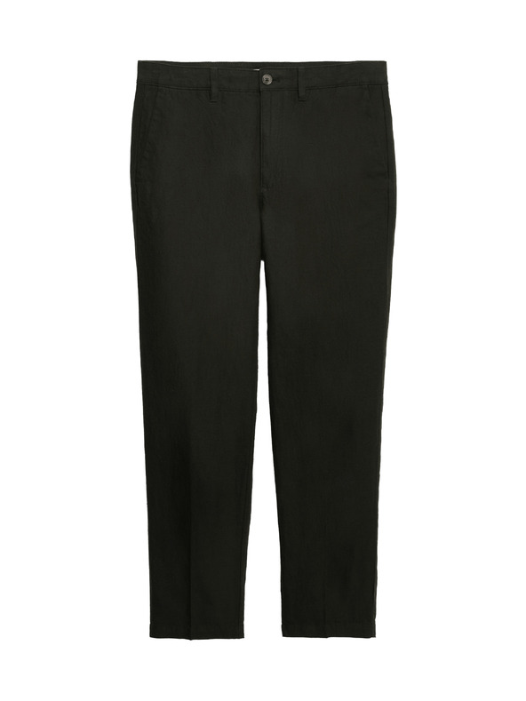 Marks & Spencer Chino hlače iz lanene zmesi, normalen kroj Marks & Spencer zelena
