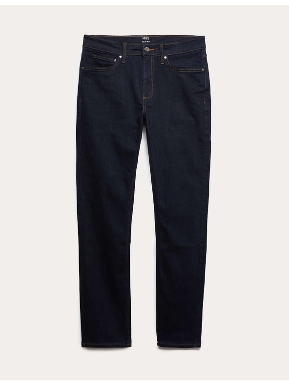 Marks & Spencer Raztegljive hlače chinos Marks & Spencer mornarsko modre barve