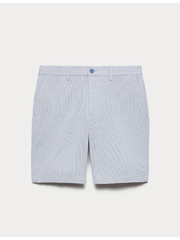 Marks & Spencer Chino kratke hlače z delno raztegljivim pasom Marks & Spencer modra