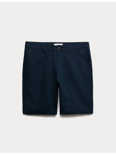 Marks & Spencer Chino kratke hlače, iz lanene zmesi Marks & Spencer mornarsko modra