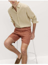 Marks & Spencer Chino kratke hlače, iz lanene zmesi Marks & Spencer rjava
