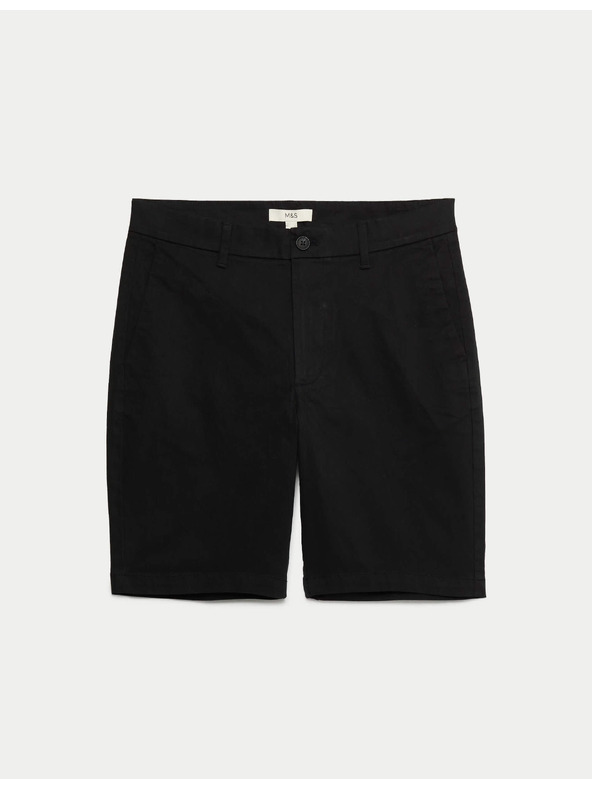 Marks & Spencer Raztegljive chino kratke hlače, normalen kroj Marks & Spencer črna