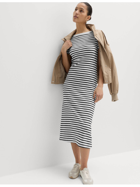 Marks & Spencer Progasta midi obleka tubusnega kroja z visokim deležem bombaža Marks & Spencer črna