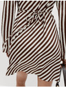 Marks & Spencer Progasta tekoča mini obleka z dolgimi rokavi Marks & Spencer rjava