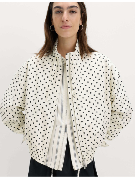 Marks & Spencer Bomber jakna z visokim deležem bombaža in stoječem Marks & Spencer kremna