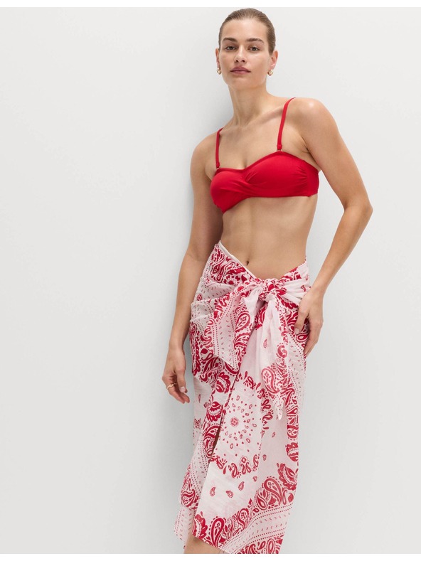 Marks & Spencer Sarong iz čiste bombaže s tiskom Marks & Spencer rdeča