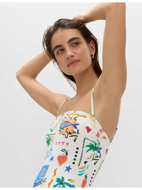 Marks & Spencer Kopalke tipa bandeau s potiskom Marks & Spencer večbarvna