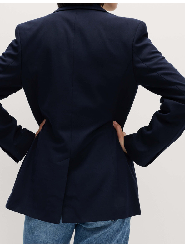 Marks & Spencer Enoredni blazer Marks & Spencer mornarsko modra