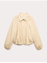 Marks & Spencer Plisirana jakna bomber, iz čistega materiala Lycocell™ Marks & Spencer smetanast