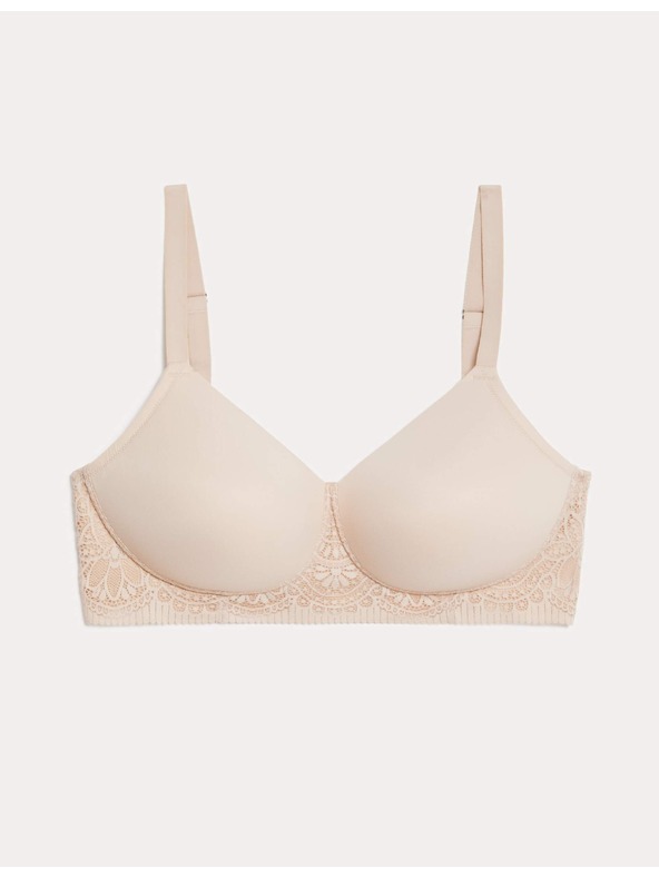 Marks & Spencer Modrček Smooth Body Soft™ s steznikom in polnimi skodelicami, velikost. F-H Marks & Spencer Beige