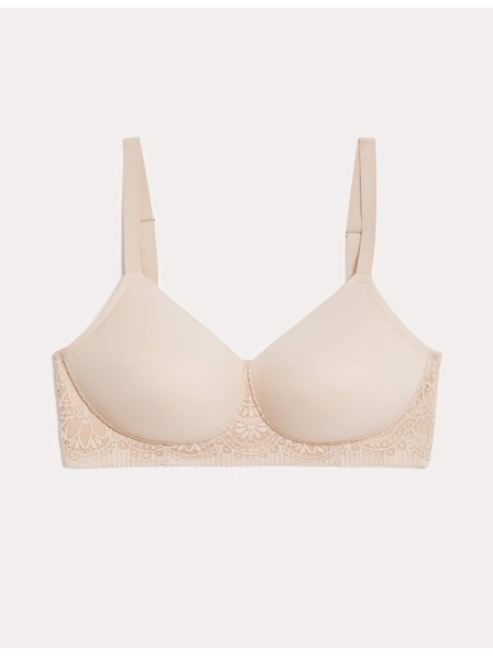 Marks & Spencer Modrček Smooth Body Soft™ s steznikom in polnimi skodelicami, velikost. F-H Marks & Spencer Beige