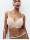Marks & Spencer Modrček Smooth Body Soft™ s steznikom in polnimi skodelicami, velikost. F-H Marks & Spencer Beige