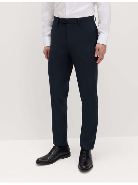 Marks & Spencer Temno modre moške formalne hlače Marks & Spencer
