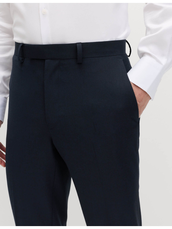Marks & Spencer Temno modre moške formalne hlače Marks & Spencer