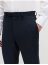 Marks & Spencer Temno modre moške formalne hlače Marks & Spencer