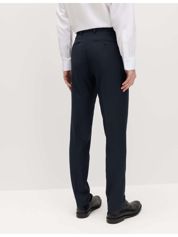 Marks & Spencer Temno modre moške formalne hlače Marks & Spencer