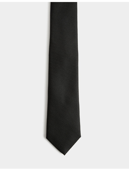 Marks & Spencer Kravata iz 100% svile z teksturo Marks & Spencer črna