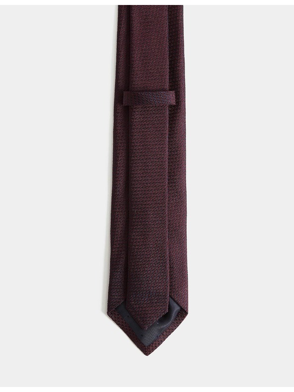 Marks & Spencer Kravata iz 100% svile z teksturo Marks & Spencer rdeča