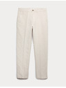 Marks & Spencer Chino hlače iz lanenega mešanca, normalen kroj Marks & Spencer bež
