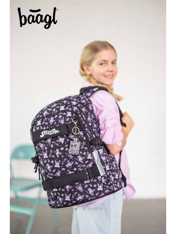 BAAGL  BAAGL Školský batoh Skate Kuromi Black GRS