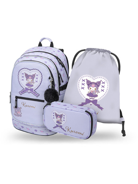 BAAGL  BAAGL SET 3 Core Kuromi Sweet One: batoh, penal, vrecko GRS