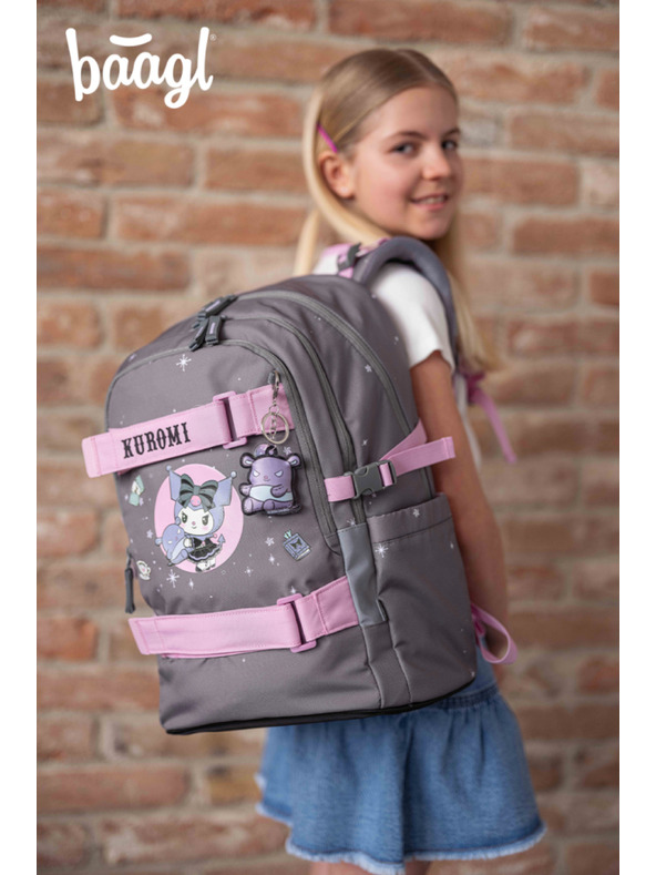 BAAGL  BAAGL Školský batoh Skate Kuromi Grey GRS