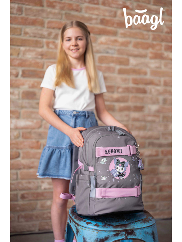 BAAGL  BAAGL Školský batoh Skate Kuromi Grey GRS