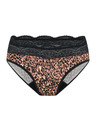 Modibodi Menstruacijske gaćice Modibodi Sensual Hi Waist Bikini Moderate Animalia Brown