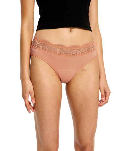 Modibodi Menstruacijske gaćice Modibodi Sensual Hi Waist Bikini Light Cameo Peach