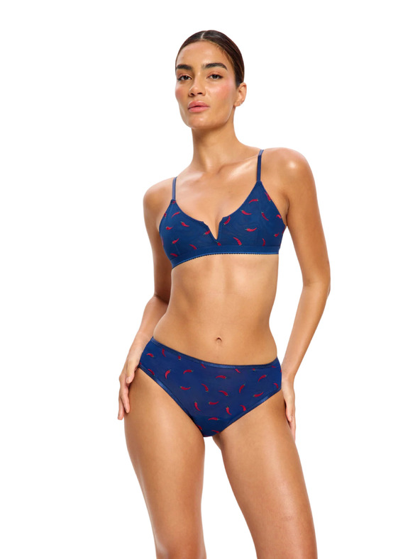 Modibodi Menstruacijske gaćice Modibodi Intimates V Day Hi Waist Brief Moderate Navy Chilli