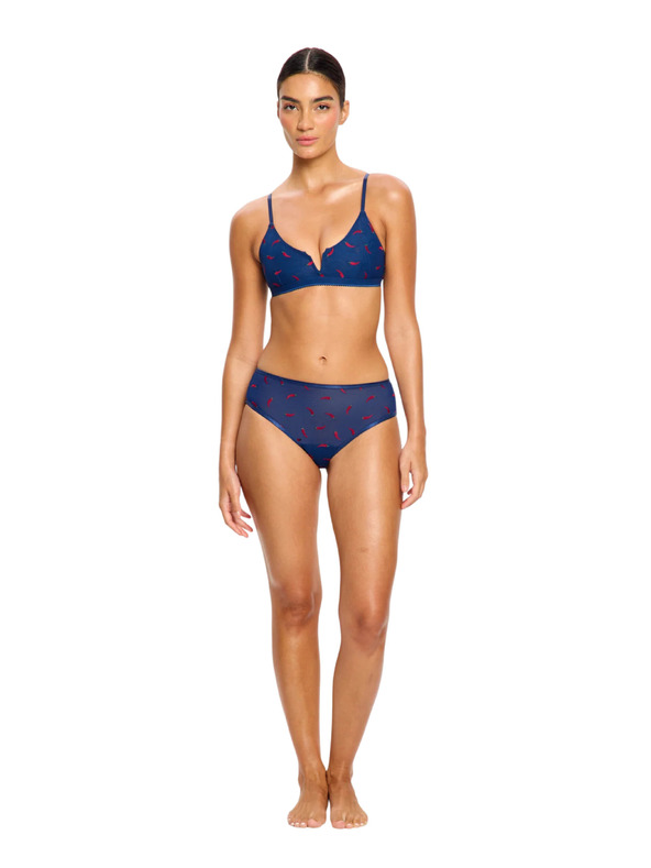 Modibodi Menstruacijske gaćice Modibodi Intimates V Day Hi Waist Brief Moderate Navy Chilli