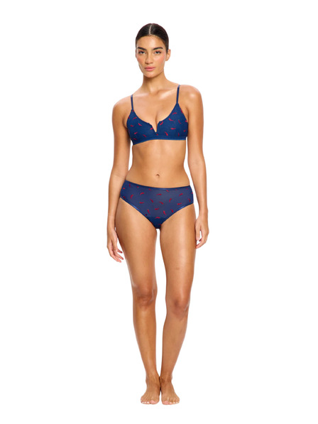 Modibodi Menstruacijske gaćice Modibodi Intimates V Day Hi Waist Brief Moderate Navy Chilli