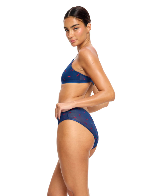 Modibodi Menstruacijske gaćice Modibodi Intimates V Day Hi Waist Brief Moderate Navy Chilli