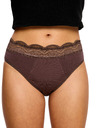Modibodi Menstruacijske gaćice Modibodi Sensual Hi Waist Bikini Super Mahogany