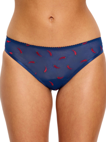 Modibodi Menstruacijske gaćice Modibodi Intimates V Day Cheeky Brief Light Navy Chilli