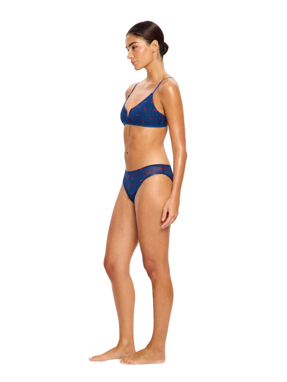 Modibodi Menstruacijske gaćice Modibodi Intimates V Day Cheeky Brief Light Navy Chilli