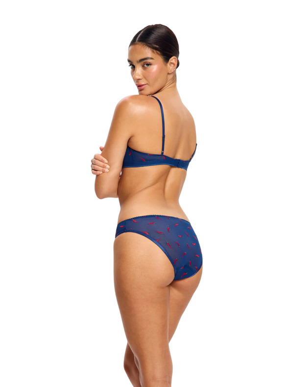 Modibodi Menstruacijske gaćice Modibodi Intimates V Day Cheeky Brief Light Navy Chilli