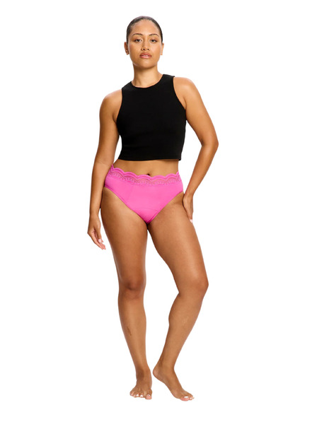 Modibodi Menstruacijske gaćice Modibodi Sensual Hi Waist Bikini Super Electric Fuchsia