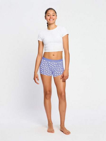 Modibodi Deklešje menstruacijske hlačke Modibodi Teen Hipster Boyshort Moderate Giggly Ghost Blue