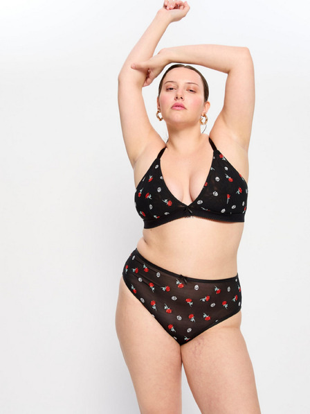 Modibodi Menstruacijske hlačke Modibodi Intimates V Day Hi Waist Brief Moderate-Heavy Black Rose