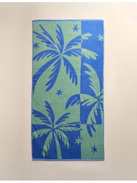 Marks & Spencer Plazni brisac iz ciste bomvne s motivom palme Marks & Spencer modra