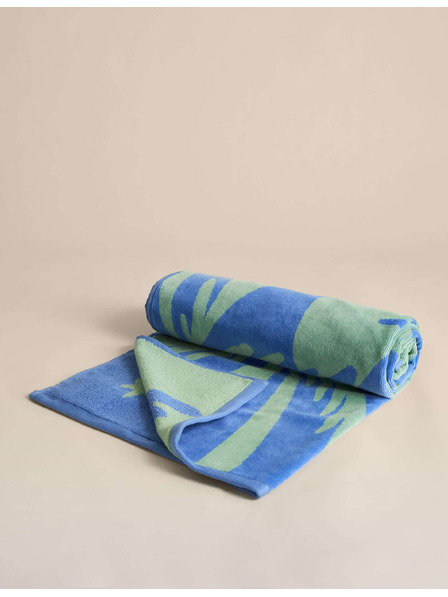 Marks & Spencer Plazni brisac iz ciste bomvne s motivom palme Marks & Spencer modra