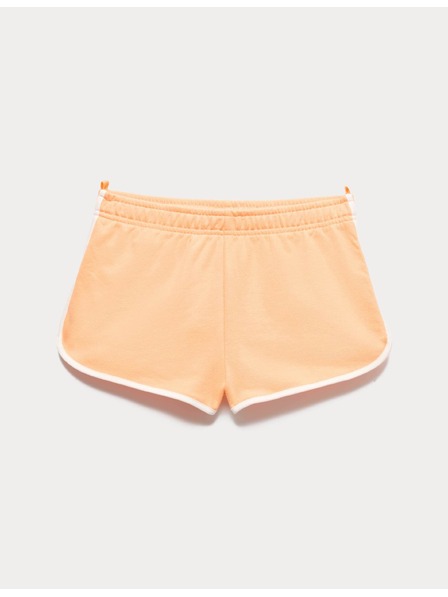 Marks & Spencer Tek hlače z visoko vsebnostjo bombaža (6–16 let) Marks & Spencer oranžna