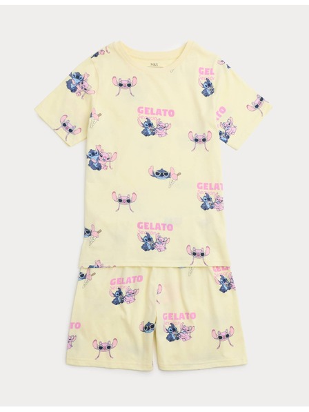 Marks & Spencer Pižama Lilo & Stitch™ iz čiste bombaže (3–16 let) Marks & Spencer rumena