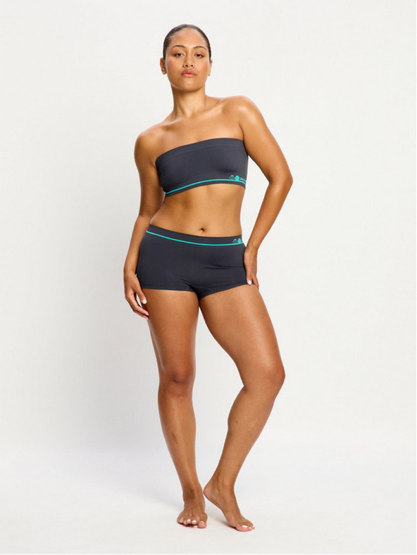Modibodi Ženské gaćice Modibodi Smileyworld Seamless Boyshort Moisture Wicking Steel