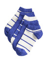 Marks & Spencer Prugaste kratke nogavice Trainer Liners™, komplet 5 parov (6 majhno – 7 veliko) Marks & Spencer modra
