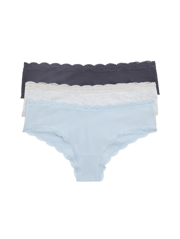 Marks & Spencer 3 ks hlačk Cotton Rich Hipster Marks & Spencer siva
