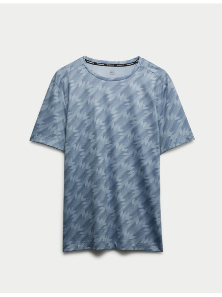 Marks & Spencer Majica s kragnom s tiskom Marks & Spencer modra