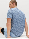 Marks & Spencer Majica s kragnom s tiskom Marks & Spencer modra