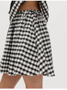 Marks & Spencer Majhno okroglo krilo iz materiala Gingham iz mešanice bombaža Marks & Spencer črna